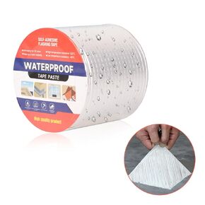 2in x 16.4ft Waterproof Tape for Leaks Aluminum Butyl Tape Upgraded Water Proof Tape For RV Repair, HVAC Ducts Leak Fix, Boat and Pipe Sealing, Roof Crack Patching, Awning and Window Sealing