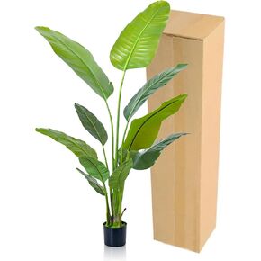6FT Bird of Paradise Simulation Plant-Simulation Plant Betel Palm Tree, Without Modeling Simulation Tropical Palm Tree Potted for Home Office Decoration -1 Piece