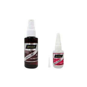 Bob Smith Industries BSI/Taytools Combo Pack with 1 OZ Extra Thick Maxi-Cure TM Cyanoacrylate CA Super Glue and 2 OZ Accelerator Insta-Set TM
