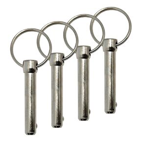 5/16" Diameter Quick Release Pin, Total Length 2.17", Effective Length 1.46", Stronger with Reinforced Pull Tab (4 Pack)