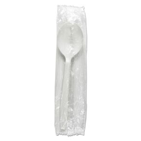 Boardwalk SSHWPPWIW Heavyweight Wrapped Polypropylene Cutlery, Soup Spoon, White, 1000/Carton