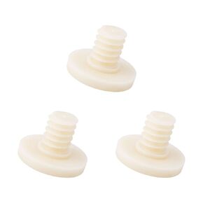 3pcs Replacement Bolt Accessory, Storage Sheds Replacement Plastic Screws Easy Bolt Shed Shelf Kit Parts Compatible with Suncast Storage Sheds (Off White)