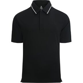 Alex Vando Mens Stain Resistant Polo Shirt Short Sleeve Soild Stretch Performance Work Polo Shirts for Men