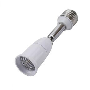 E26 to E26 Angle Light Extender Bulb Socket Adapter 180 Degrees Bending Extension (Extender 14CM/5.5 inch,1 Pack)