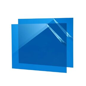 Blue Acrylic Sheet 12" x 16" x 1/8", 2 Pack UU&FIL Glossy Transparent Colored Cast Plexiglass Sheets for Laser Cutting, DIY Display Projects, Wall Decor, Signs, Crafts, Easy to Cut and Engrave