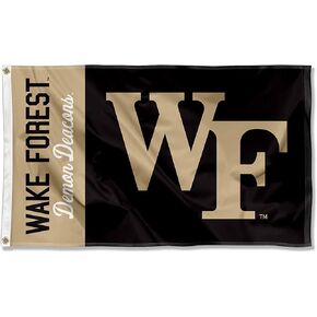 Wake Forest Demon Deacons WF Logo Large Grommet Banner Flag