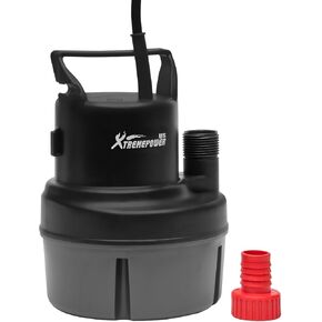XtremepowerUS 1/6HP Submersible Water Utility Pump, 1100 GPH Portable Sump Pump for Pool Draining, Pool Cover Pump 10 FT Cord for Basements, Pool, Fountains, Hot Tub, Garden