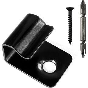Stainless Steel Starter Clips 36 pcs for 400 SQ. FT. of Decking Board - 36 Clips with 36 Crews and 1 Driver Bit (Black)