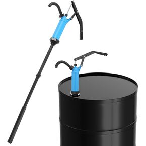 Barrel Drum Pump, Manual Lever Action Barrel Fuel Pump 55 Gal Drum Pump with Adjustable Length for 55-Gallon Drum Barrels