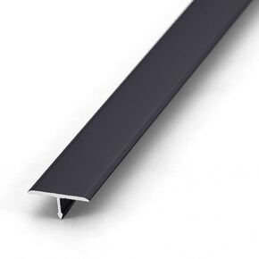 10 Pcs Aluminium Alloy T Molding Floor Transition Strip 48" Long Doorway Edge Trim 1.3"/33mm Wide Black