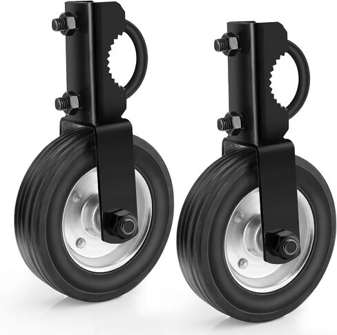Gate Wheel Supporting Metal Swing Gate, 6" Gate Helper Wheels for 1-5/8" Thru 2" Gate Frames, for Metal Tube Gate, Chain Link Fence, 2 Pack Silver in Saudi Arabia