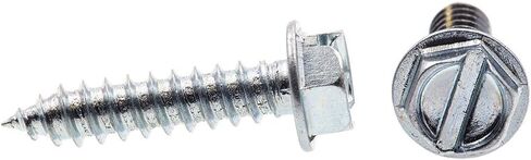 Prime-Line 9025172 Sheet Metal Screws, Self-Tapping, Hex Washer Head, Slotted Drive, #8 x 3/4 In. (50 Pack) in Saudi Arabia
