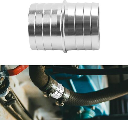 3pcs Hose Barb Fittings, 1-1/2" to 1-1/2" Inch Stainless Steel Radiator Hose Adapter Hose Barbed Splicer Mender Union Coupler Fitting Coolant Intercooler Heat Exchanger Fluid Designed in Saudi Arabia