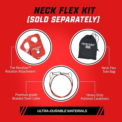 MMB Pro Series, Neck Muscle Trainer Kit, Functional Trainer & Neck Weight Lifting, Heavy-Duty Head Harness Weight Belt with Chain, Neck Builder, Resistance Band & Door Anchor, Neck in Saudi Arabia