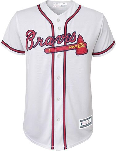 Outerstuff Ozzie Albies Atlanta Braves MLB Kids Youth 8-20 قميص لاعب منزلي أبيض in Saudi Arabia
