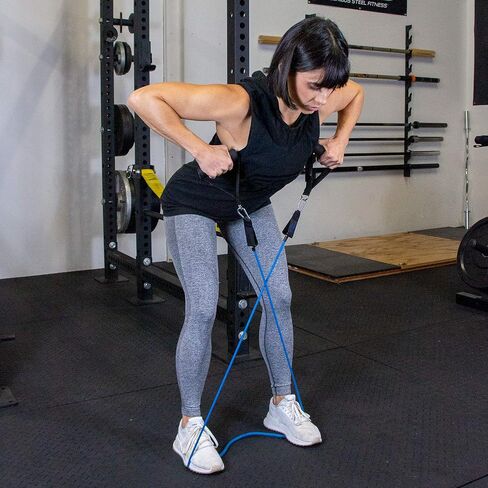 Serious Steel Resistance Tube Band Set Includes Handles, Door Anchor and Ankle Straps (100 lbs Set or 165 lbs Set) in Saudi Arabia