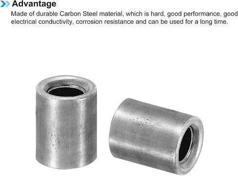 PATIKIL M4 Steel Spacers, 24 Pcs Metal Spacers Steel 4mm ID x 8mm OD x 10mm L Carbon Steel Spacer Screw Standoff Round for 1/6in or M4 Screw Bolts in Saudi Arabia