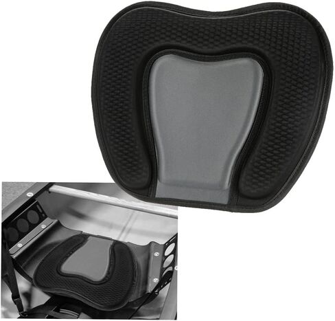 LIXADA Padded Kayak Seat Cushion with Backrest and Adjustable Straps, Kayak Canoeing Seat Cushion Support Antiskid Cushiony Canoe Seat Boat Seat for Boating Canoeing Kayaking Fishing in Saudi Arabia