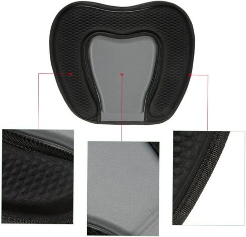 LIXADA Padded Kayak Seat Cushion with Backrest and Adjustable Straps, Kayak Canoeing Seat Cushion Support Antiskid Cushiony Canoe Seat Boat Seat for Boating Canoeing Kayaking Fishing in Saudi Arabia