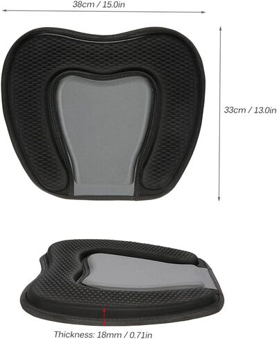 LIXADA Padded Kayak Seat Cushion with Backrest and Adjustable Straps, Kayak Canoeing Seat Cushion Support Antiskid Cushiony Canoe Seat Boat Seat for Boating Canoeing Kayaking Fishing in Saudi Arabia