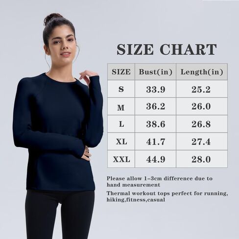 Women Thermal Shirts Long Sleeve Running Workout Tops Cold Weather Gear Fleece Base Layer Zipper Pockets in Saudi Arabia