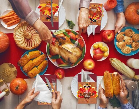 Thanksgiving Cutlery Holder Set 24PCS Thanksgiving Table Decor Set Thanksgiving Table Setting Decorations Thanksgiving Turkey Utensil Décor for Thanksgiving Autumn Fall Harvest Party Table Decoration in Saudi Arabia
