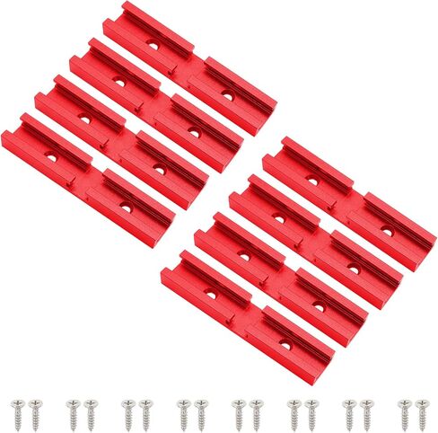 16Pcs T-Track Intersection for Woodworking with Screws, Double-Cut Jig Profile Universal T-Tracks Green in Saudi Arabia