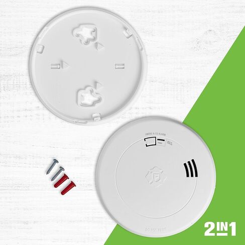 First Alert SMCO210, 10-Year Sealed Battery Combination Smoke & Carbon Monoxide Alarm with Slim Profile Design, 1-Pack in Saudi Arabia