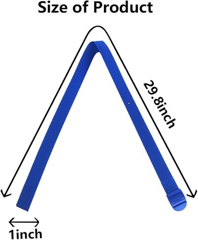 4 قطع من أشرطة القدم البديلة لآلة التجديف الزرقاء، أشرطة قدم قابلة للتعديل متعددة الوظائف، حزام ثابت للقدم لدراجة التمرين in Kuwait