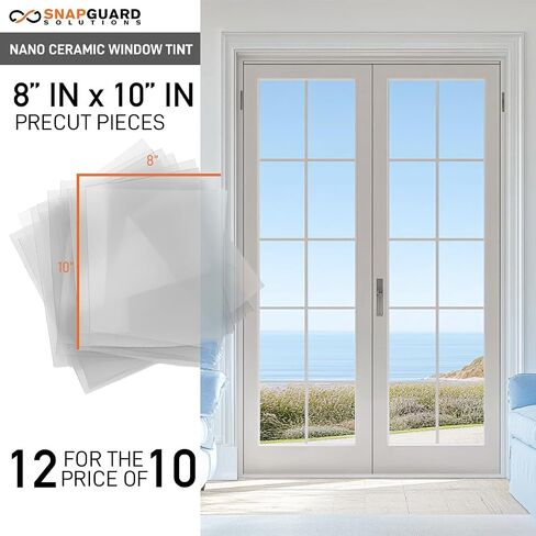 DIY-Snapguard Solutions Clear Heat Reducing Ceramic Window Tint, Rejects up to 99% of Heat (IR) and Blocks 99% UV (75%, 20in x 30ft) in Saudi Arabia