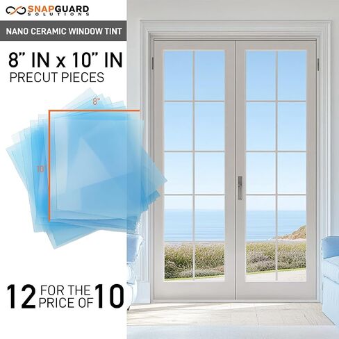 DIY-Snapguard Solutions Clear Heat Reducing Ceramic Window Tint, Rejects up to 99% of Heat (IR) and Blocks 99% UV (75%, 20in x 30ft) in Saudi Arabia