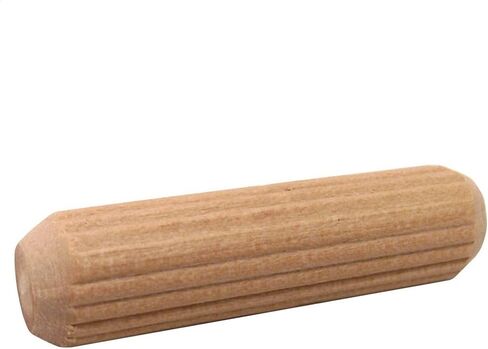 دبابيس أوتاد خشبية مخددة مقاس 1/4 بوصة × 1 بوصة من Pinehurst Crafts، رائعة للأثاث والخزائن ومشروعات الحرف اليدوية، عبوة من 50 قطعة in Kuwait