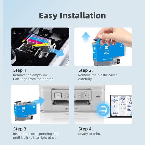 232 232XL Ink Cartridges Combo Pack Replacement for Epson 232 232 XL Ink Cartridges High Yield use to Epson XP-4200 XP-4205 Workforce WF-2930 WF-2950 Printer (Black, Cyan, Magenta, Yellow, 4-Pack) in Saudi Arabia