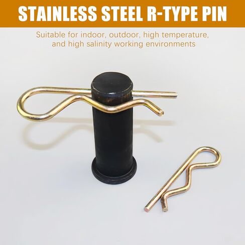 15 قطعة من دبوس صواميل المروحة، دبابيس ربط شديدة التحمل من الفولاذ المقاوم للصدأ على شكل حرف R للجرارات والمعدات الزراعية والشاحنات والسيارات والتخييم في الحديقة ومعدات الحدائق وأنظمة قفل دبوس الربط (M3 × 60 مم) in Kuwait