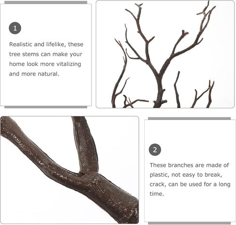 16 pcs Antler Shaped Tree Branches Decorative Plant Twigs Dried Antlers Stems Wedding Christmas Halloween Home Decor Party Supplies in Saudi Arabia