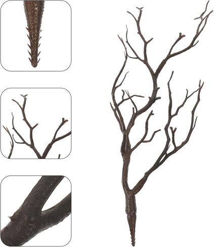 16 pcs Antler Shaped Tree Branches Decorative Plant Twigs Dried Antlers Stems Wedding Christmas Halloween Home Decor Party Supplies in Saudi Arabia