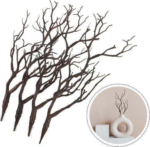 16 pcs Antler Shaped Tree Branches Decorative Plant Twigs Dried Antlers Stems Wedding Christmas Halloween Home Decor Party Supplies in Saudi Arabia
