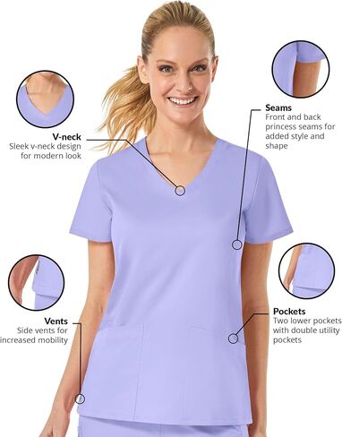 Maevn Eon by Back Mesh Panel Shaped V-Neck Top in Kuwait