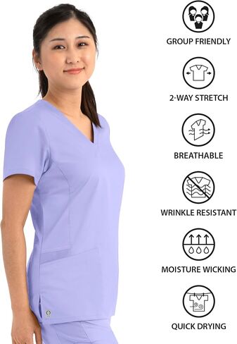 Maevn Eon by Back Mesh Panel Shaped V-Neck Top in Kuwait