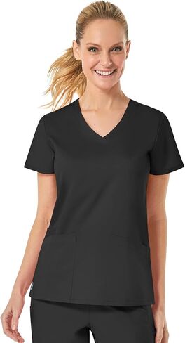 Maevn Eon by Back Mesh Panel Shaped V-Neck Top in Kuwait