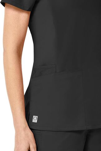 Maevn Eon by Back Mesh Panel Shaped V-Neck Top in Kuwait