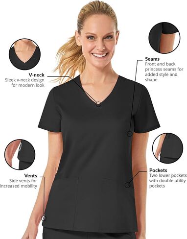 Maevn Eon by Back Mesh Panel Shaped V-Neck Top in Kuwait