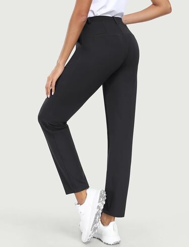 IUGA Stretchy Womens Golf Pants 7/8 Ankle Pull On Work Pants Athletic Business Casual Travel Dress Pants with Pockets Petite in Saudi Arabia