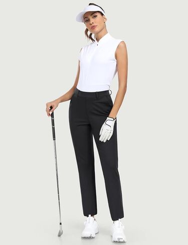 IUGA Stretchy Womens Golf Pants 7/8 Ankle Pull On Work Pants Athletic Business Casual Travel Dress Pants with Pockets Petite in Saudi Arabia