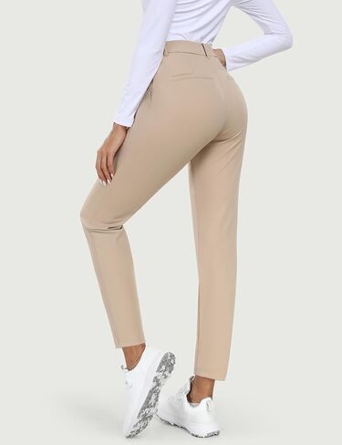 IUGA Stretchy Womens Golf Pants 7/8 Ankle Pull On Work Pants Athletic Business Casual Travel Dress Pants with Pockets Petite in Saudi Arabia