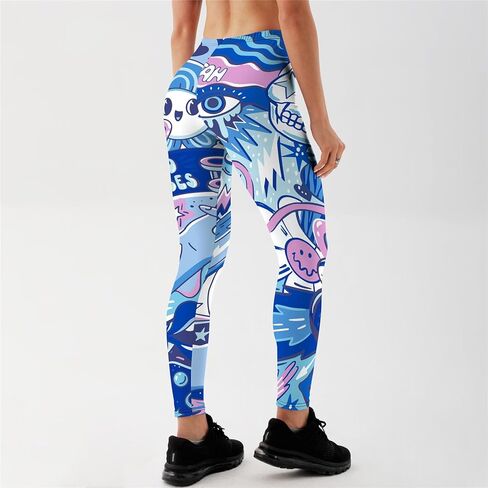 Halloween High Waisted Leggings for Women Fitness Yoga Pants Tummy Control Cycling Workout Gym in Kuwait