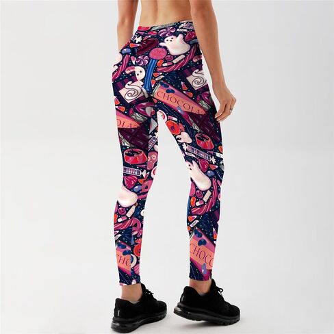Halloween High Waisted Leggings for Women Fitness Yoga Pants Tummy Control Cycling Workout Gym in Kuwait