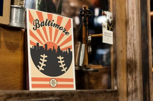 Baltimore Orioles Vintage Baseball Poster (12x18) Vintage Sports Decor Unframed Wall Art Print Poster Home Decor Premium baseball bedroom decor man cave decor baseball poster vintage sport decor in Saudi Arabia