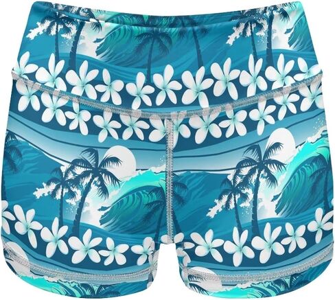 Dreaweet High Waist Biker Shorts for Women with Pockets 10" Soft Stretch Yoga Athletic Running Workout Shorts in Saudi Arabia