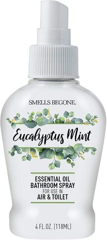 SMELLS BEGONE 4 oz Essential Oil Air Freshener Bathroom Spray - Eliminates Bathroom & Toilet Odors - Made with Essential Oils - Eucalyptus Mint Scent in Saudi Arabia